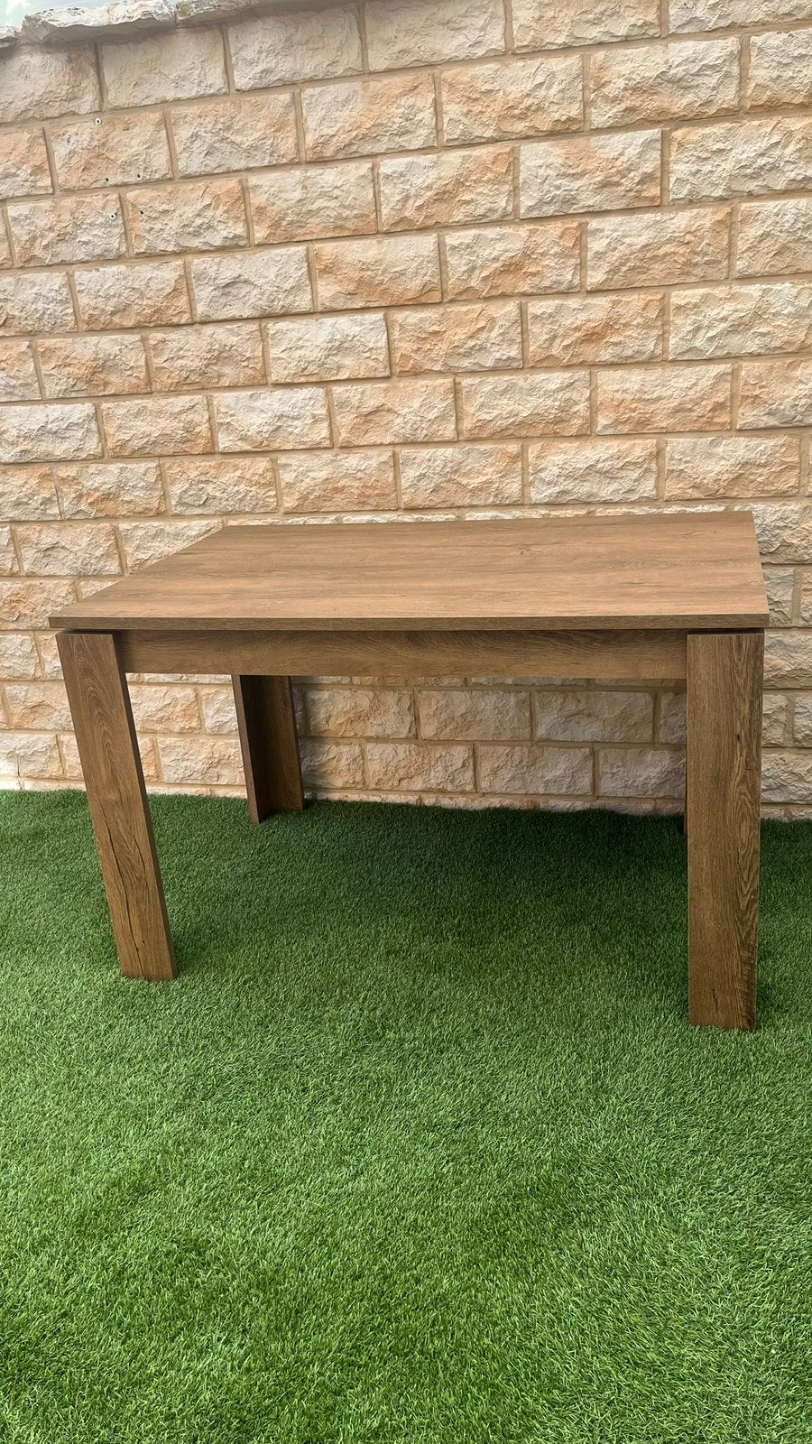 Eettafel, Huis en Inrichting, Tafels | Sidetables, 100 tot 150 cm, Verzenden, Vierkant, Zo goed als nieuw