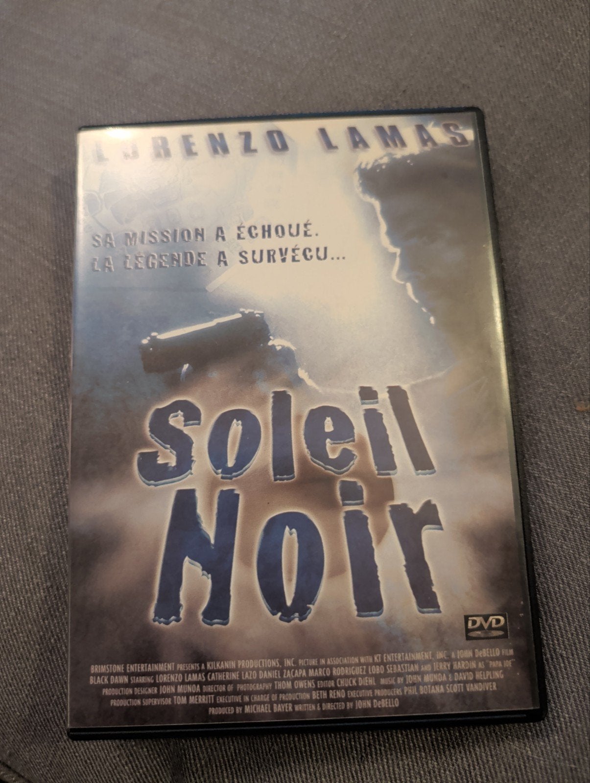 Soleil Noir DVD - Actiethriller met Lorenzo Lamas, Vanaf 16 jaar, Ophalen, Gebruikt, Actiethriller