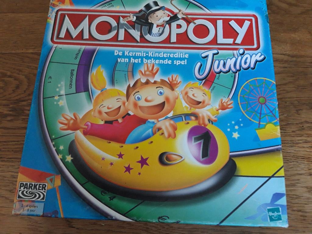 monopoly junior, Hobby en Vrije tijd, Gezelschapsspellen | Bordspellen, Ophalen of Verzenden, Zo goed als nieuw, Jumbo