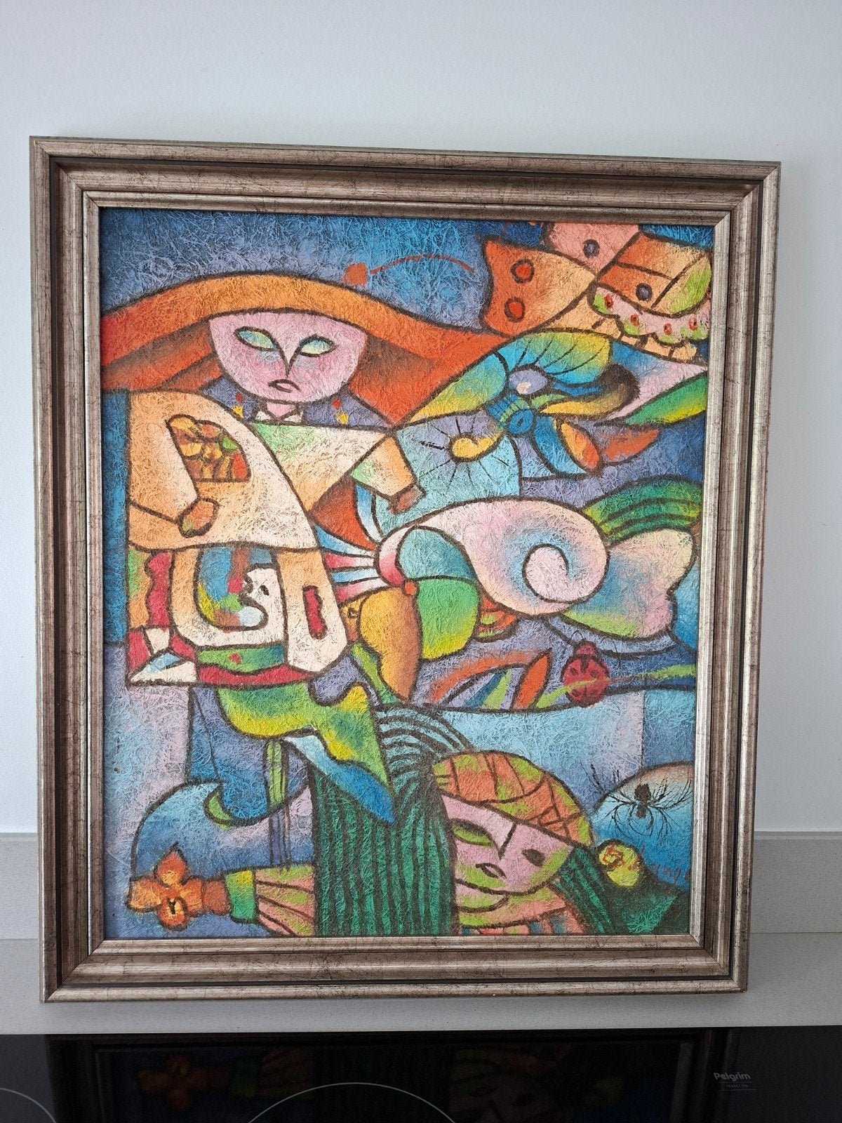 Kleurrijk schilderij van Harry Belong, Ophalen