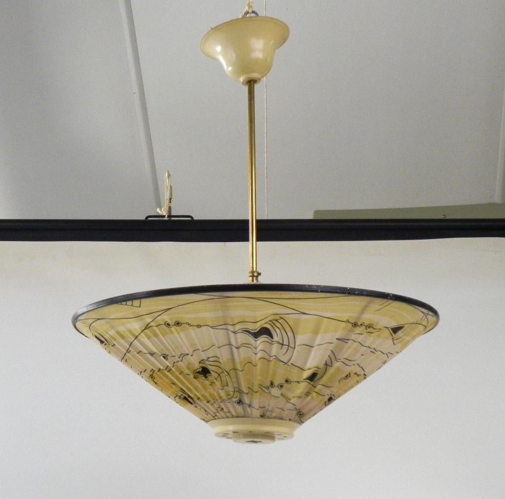 Vintage lamp jaren 60 lamp, Ophalen of Verzenden, Gebruikt, Metaal, Minder dan 50 cm