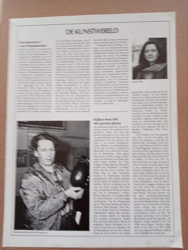 Panamarenko 5 x artikel, Ophalen of Verzenden, 1980 tot heden, Knipsel(s)