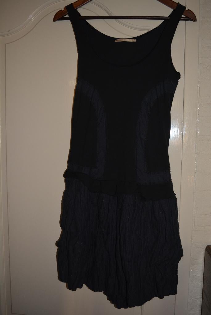 Marithe Francois Girbaud, leuk mouwloos jurkje, mt 36, Blauw, Ophalen of Verzenden, Zo goed als nieuw, Marithe Francois Girbaud