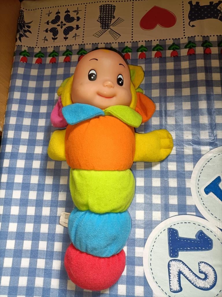 Glow worm pop knuffel met lampje 30 cm groot, Ophalen of Verzenden, Zo goed als nieuw, Overige typen