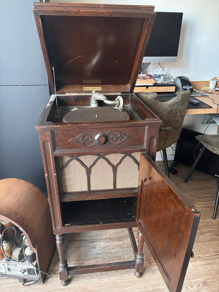 Antieke Fullotone Grammofoon Platenspeler - Jaren '20/'30, Audio, Tv en Foto, Platenspelers, Ophalen of Verzenden, Gebruikt, Platenspeler