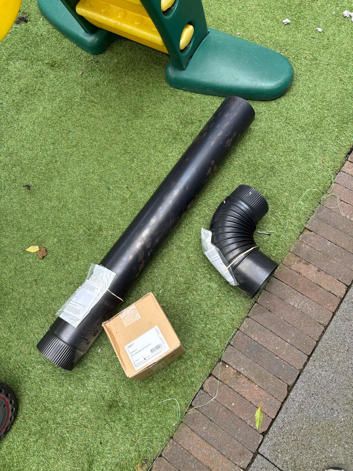 Kachelpijp rookgasafvoer, Doe-het-zelf en Verbouw, Afvoer, Pvc, Nieuw, Ophalen of Verzenden