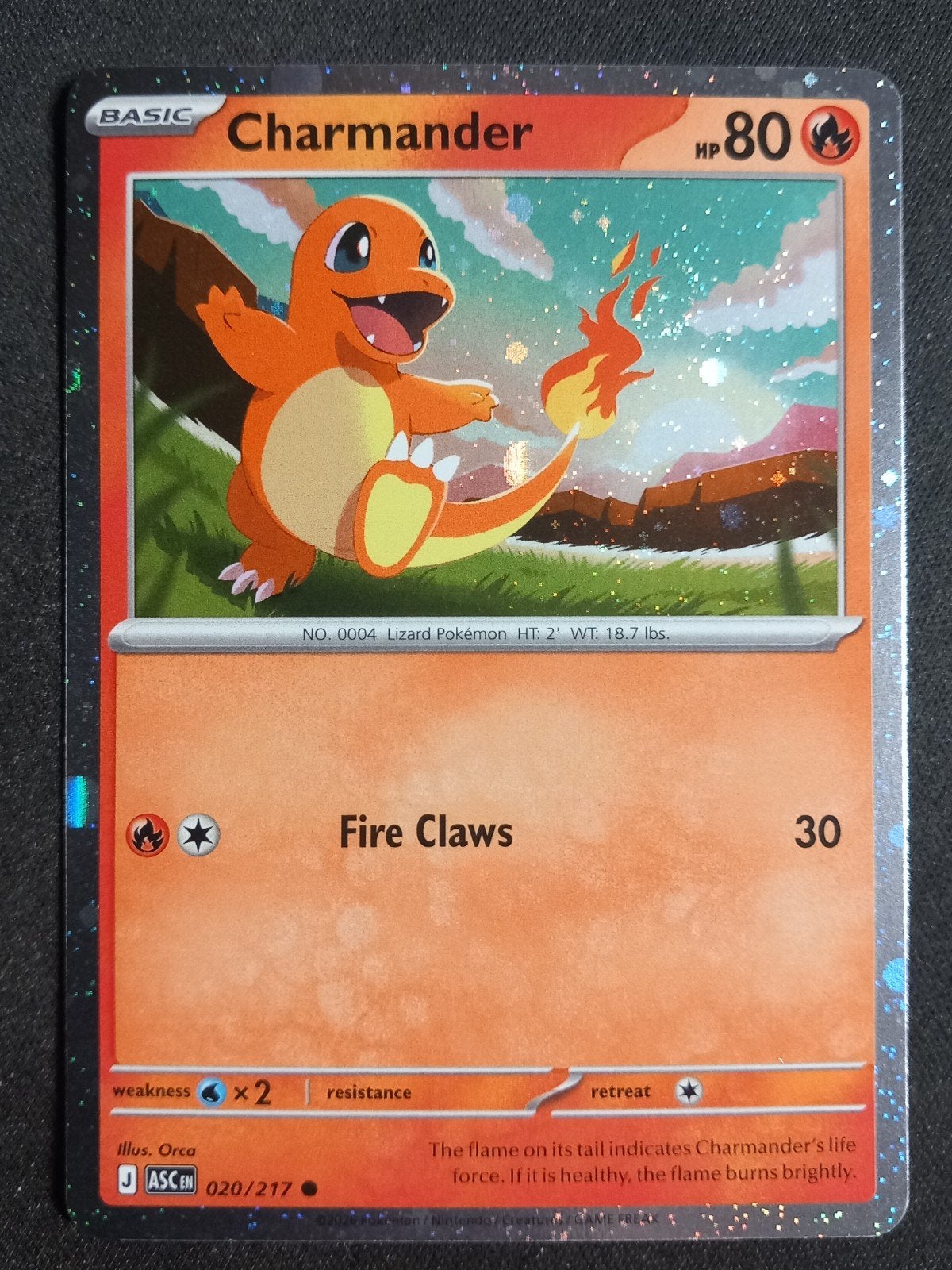 Charmander 020/217 Ascended Heroes Cosmos Promo Excellent, Verzenden, Zo goed als nieuw, Losse kaart, Foil