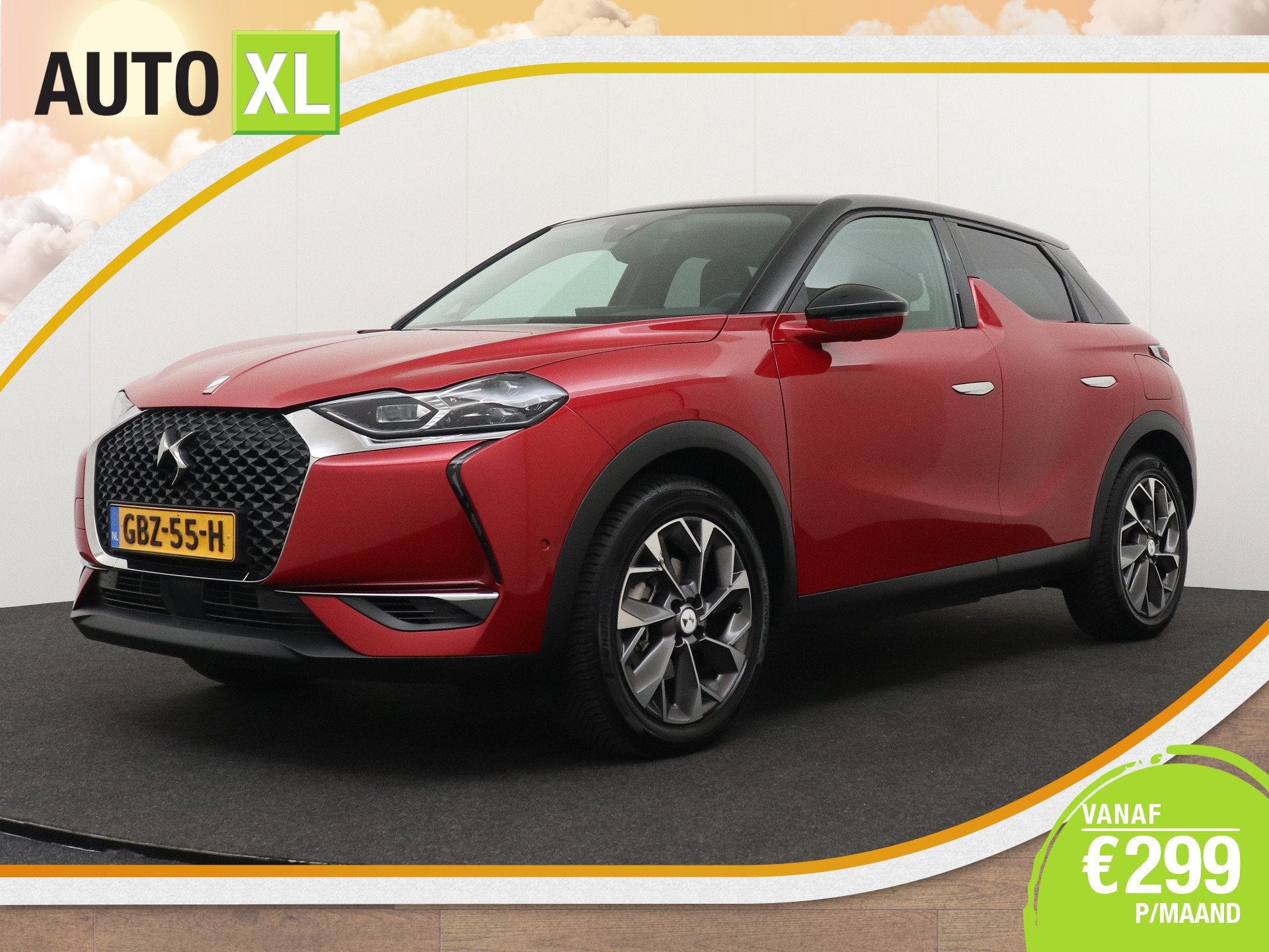 DS DS 3 Crossback Opéra Plus 50 kWh (93% SOH) Leder 360* Ca, Auto's, Dealer onderhouden, 136 pk, Gebruikt, Zwart