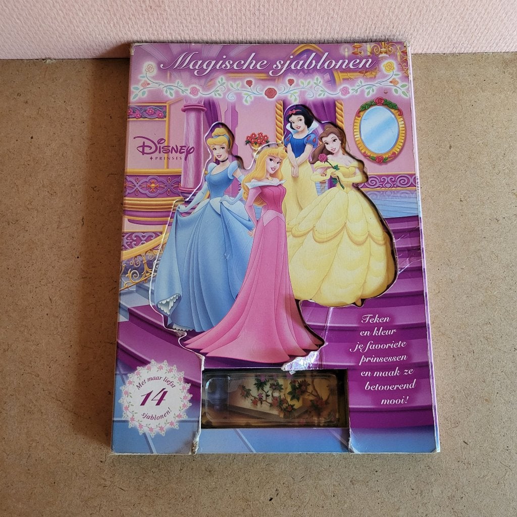 Sjablonen prinsessen Disney, Ophalen, Overige figuren, Gebruikt, Papier, Kaart of Schrift