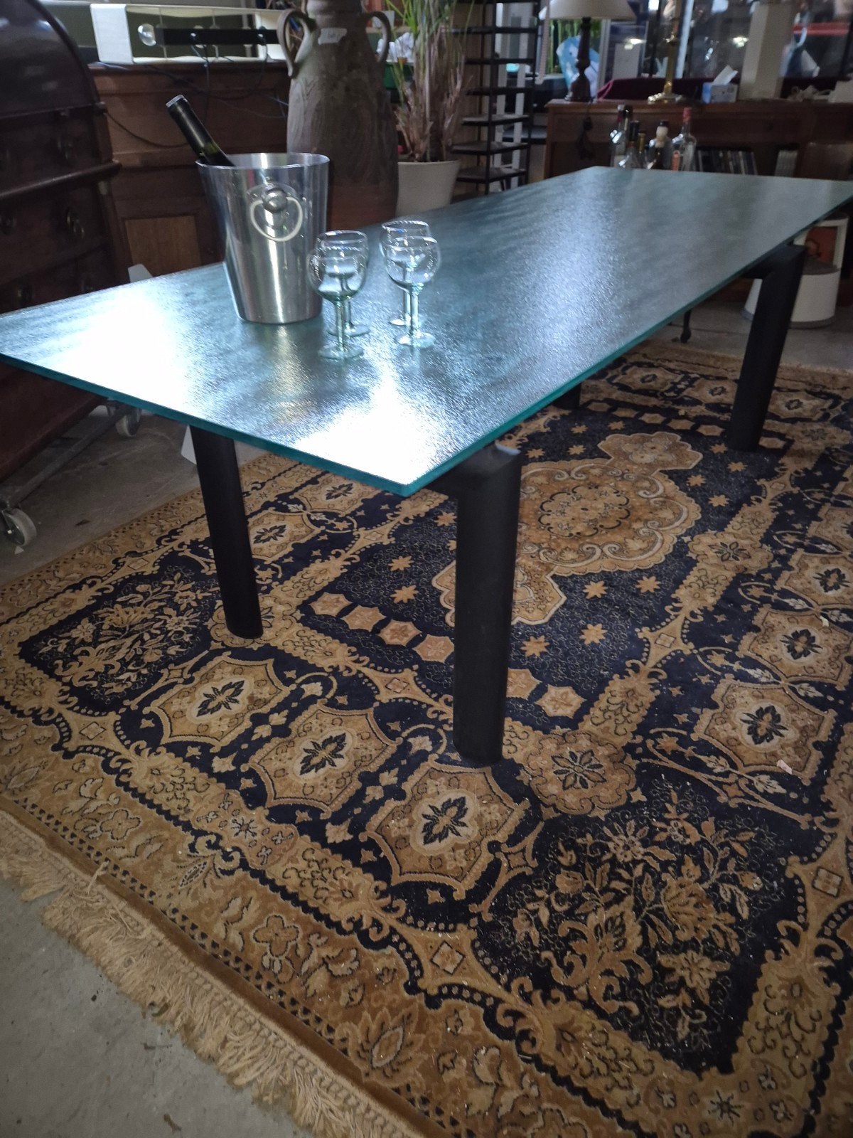 Cassina LC6 Tafel Frosted. (le Corbusier.), Ophalen of Verzenden
