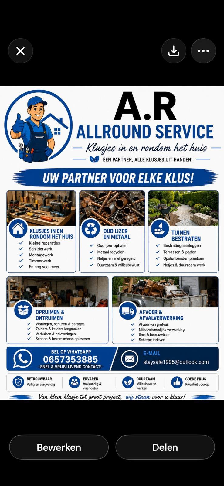 Straten maker kan nog werk aannemen 0657353885, Tuinonderhoud of Snoeiwerk