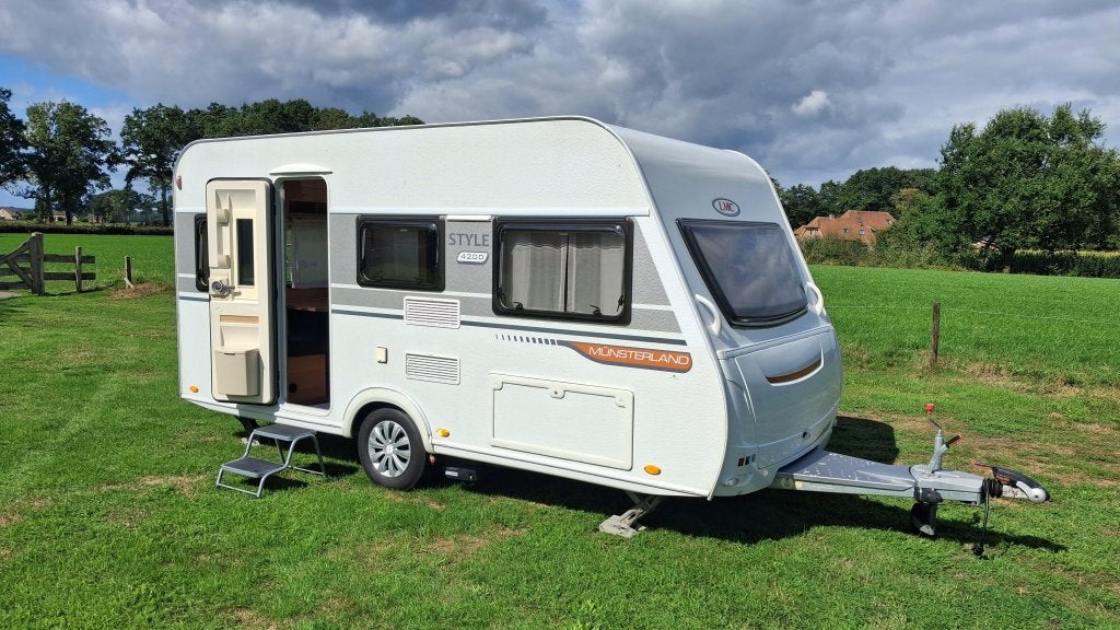 Keurige LMC Style 420 D '18 Mover Luifel ATC, Caravans en Kamperen, Standaardzit, Bedrijf, Tot en met 4, Dwarsbed