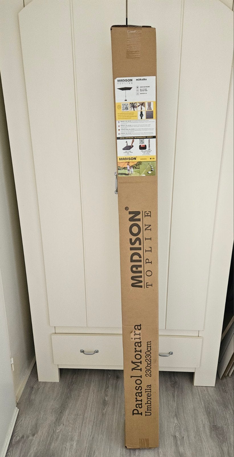 Nieuwe Madison Moraíra Parasol 230x230cm Saliegroen, Ophalen