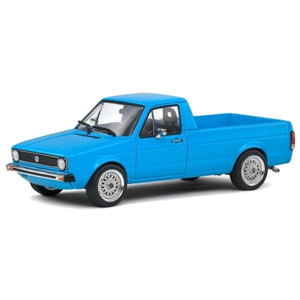 Volkswagen Caddy Pick Up 1990 Blauw Schaal 1/43 Solido Nieuw, Solido, Auto, Solido, Nieuw