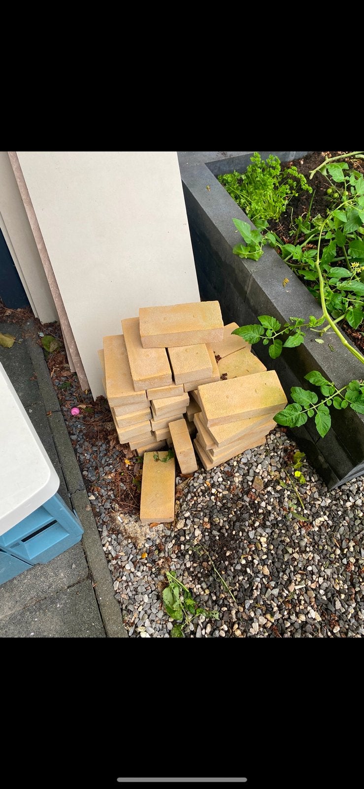 Kalkzandstenen voor bouw en tuin, Ophalen, Gebruikt, Kalkzandstenen