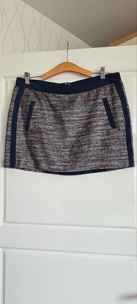 Te koop blauw/zilver kleurig dames rokje, maat 40, merk EDC., Kleding | Dames, Rokken, Maat 38/40 (M), Blauw, Ophalen of Verzenden