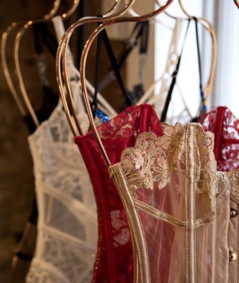 Honey Birdette lingerie, Ophalen, Zwart, Setje