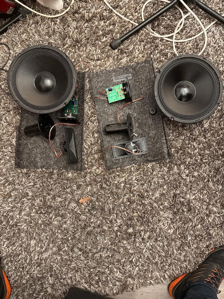 Luidsprekers set zelfbouw, Audio, Tv en Foto, Luidsprekers, Gebruikt, 120 watt of meer, Front, Rear of Stereo speakers, Ophalen