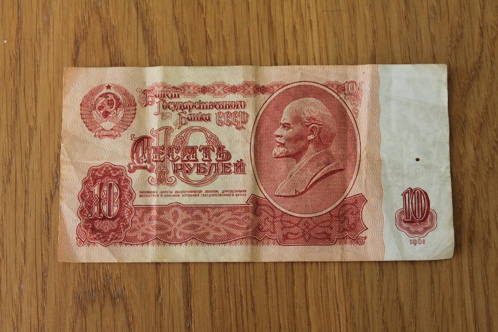 Bankbiljet 10 Russische Roebel uit 1961, Sovjet-Unie (USSR), Ophalen of Verzenden, Rusland, Los biljet