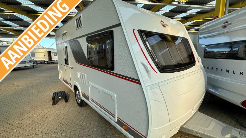 Bürstner Premio 395 TS Dwars Bed 210 cm !, Caravans en Kamperen, Reservewiel, Bedrijf, Treinzit, Tot en met 3