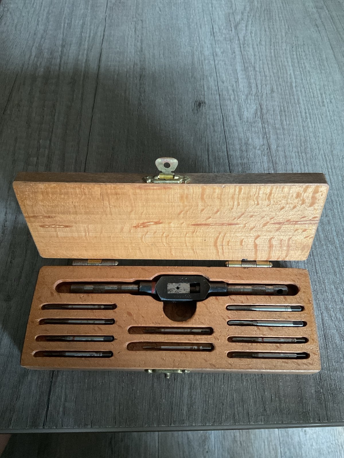Vintage Tappen Setje in Houten Kistje - Diverse Maten, Ophalen of Verzenden