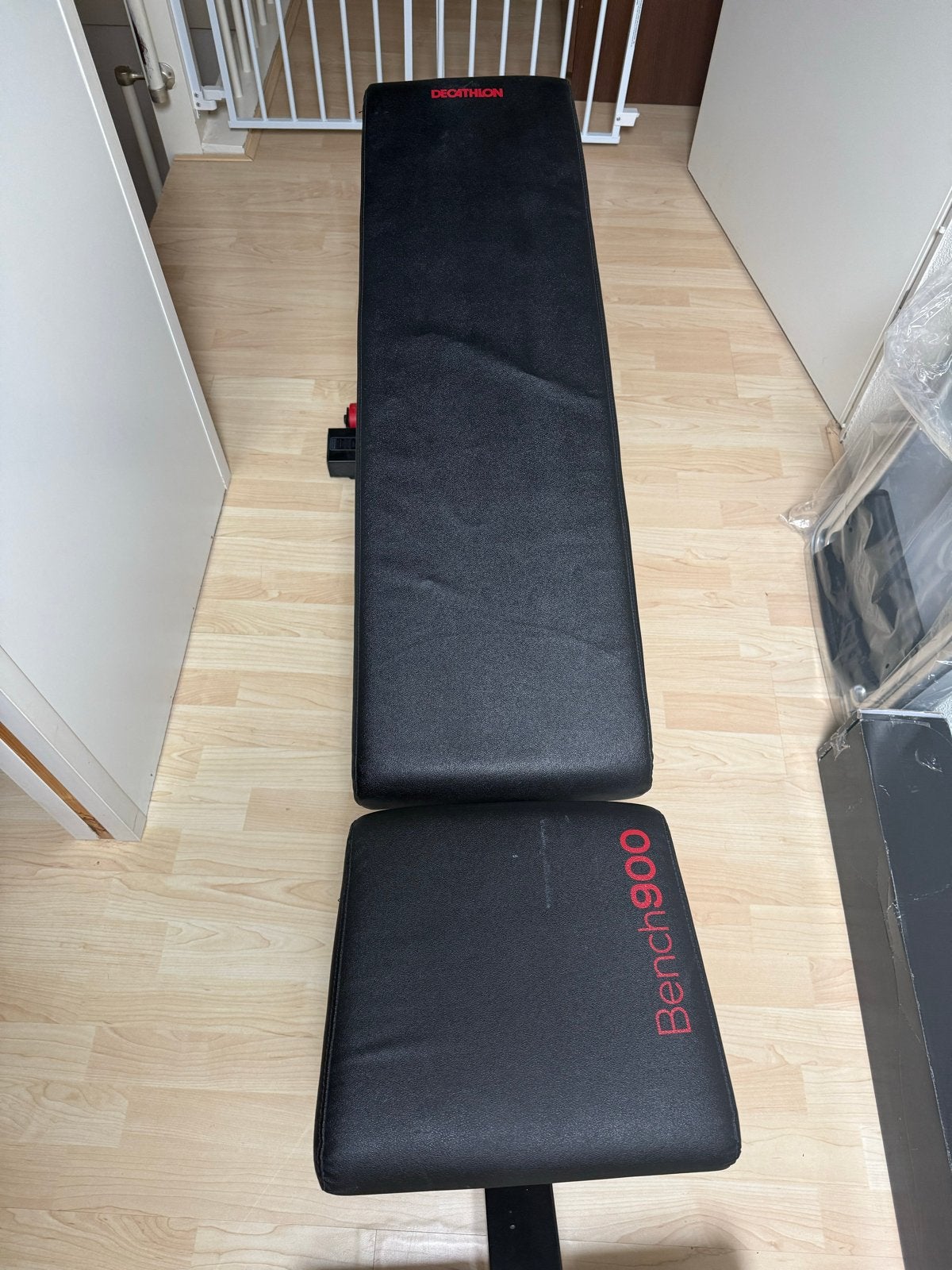 Decathlon Domyos Bench 900 Halterbank, Ophalen, Krachtstation, Armen, Zo goed als nieuw