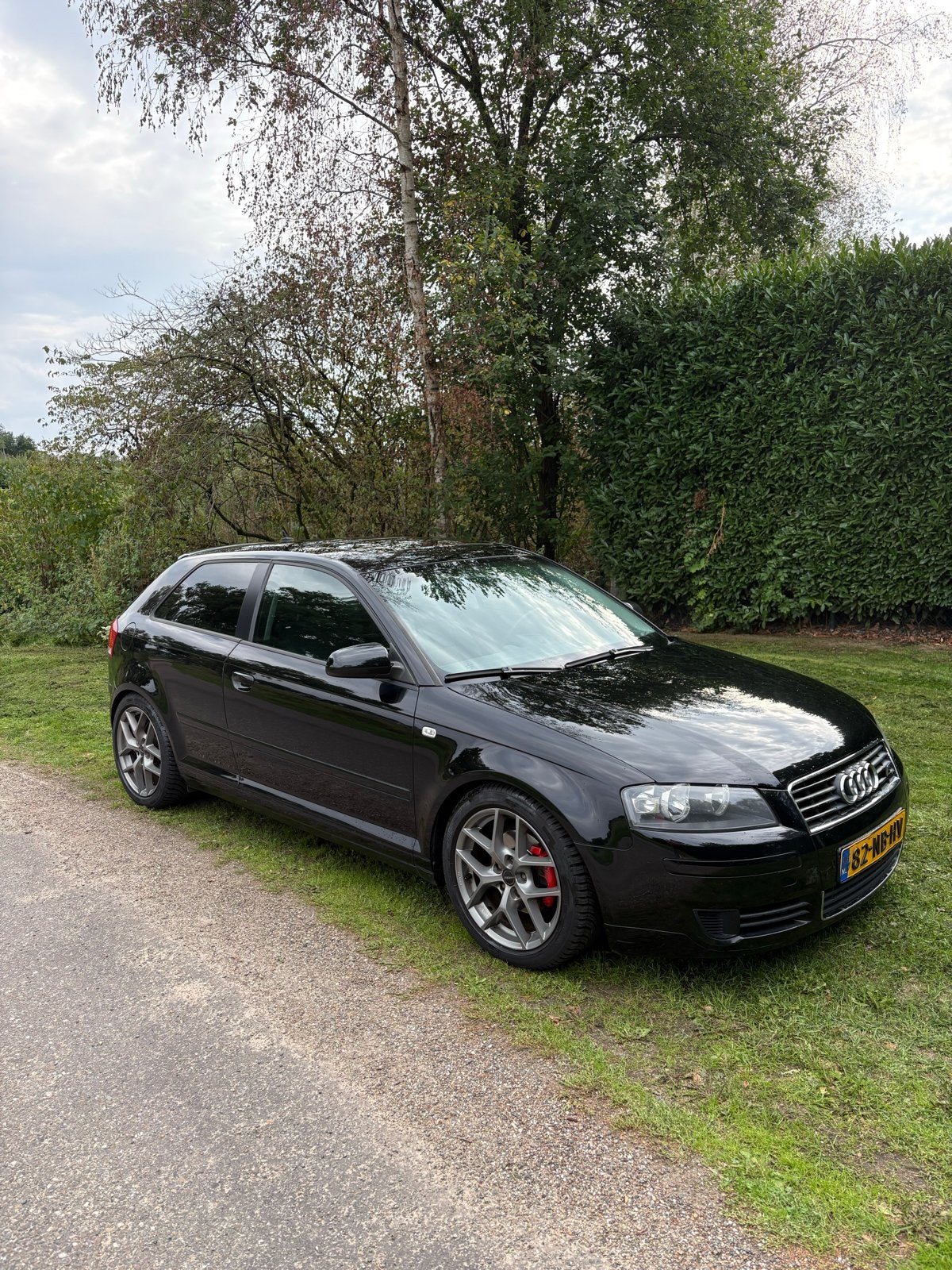 Audi A3 2.0 110KW 3D 2003 Zwart, Auto's, Voorwielaandrijving, Zwart, 4 cilinders, 1984 cc