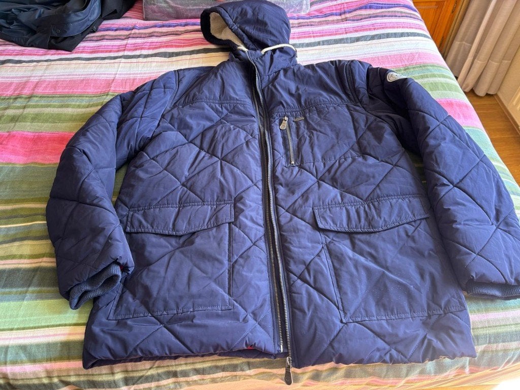 Marine Dept blauwe winterjas mt XL, Blauw, Maat 56/58 (XL), Ophalen of Verzenden, Marine Dept.