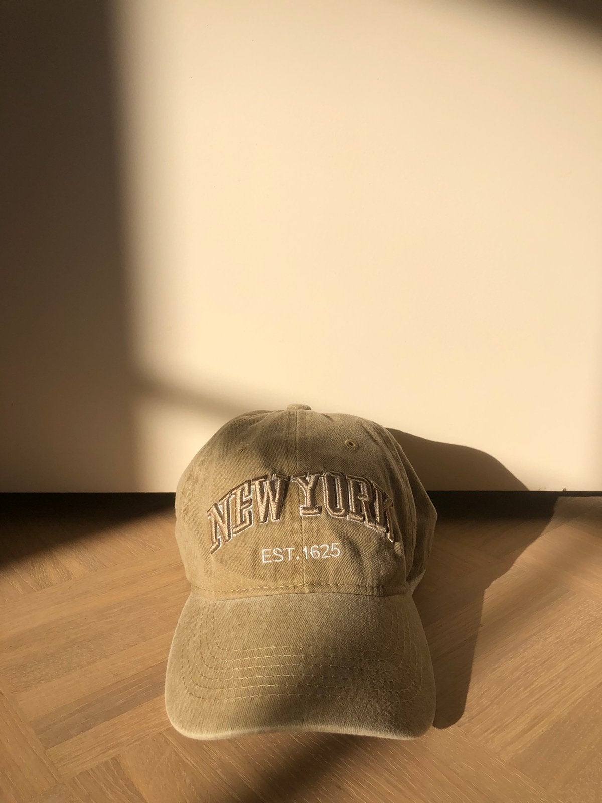 Nieuwe New York pet - Lichtbruin, Kleding | Dames, Hoeden en Petten, Ophalen of Verzenden, Nieuw, One size fits all, Pet