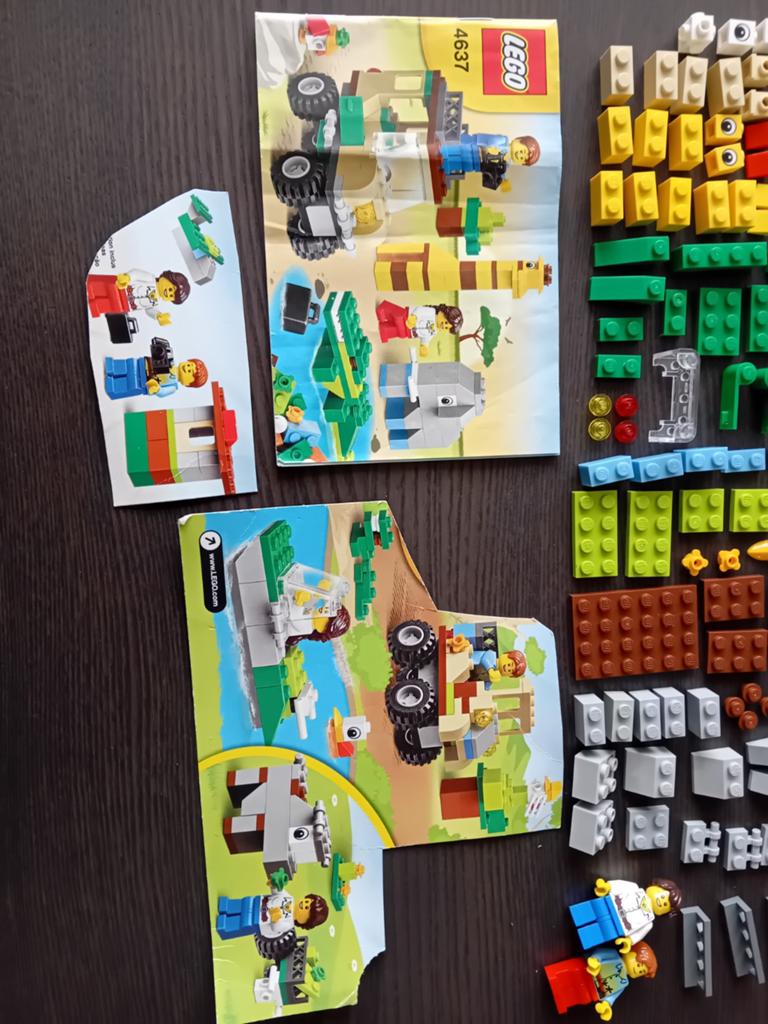 Lego City 4637 - Bouwplaats met instructies en figuren, Compleet, Lego, Ophalen of Verzenden, Complete set