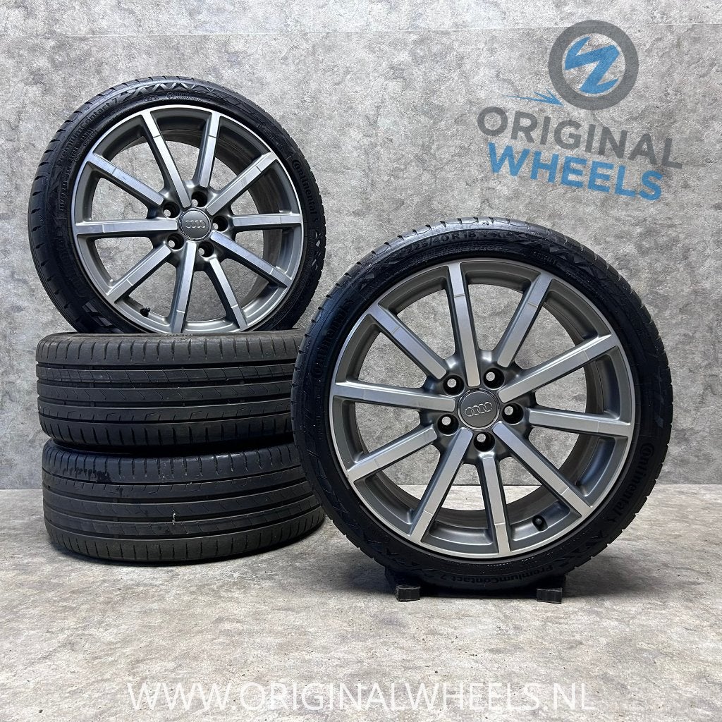 DIV. 18 inch originele S line velgen + zomerbanden Audi A3, Auto-onderdelen, Banden en Velgen, Gebruikt, Banden en Velgen, Ophalen of Verzenden