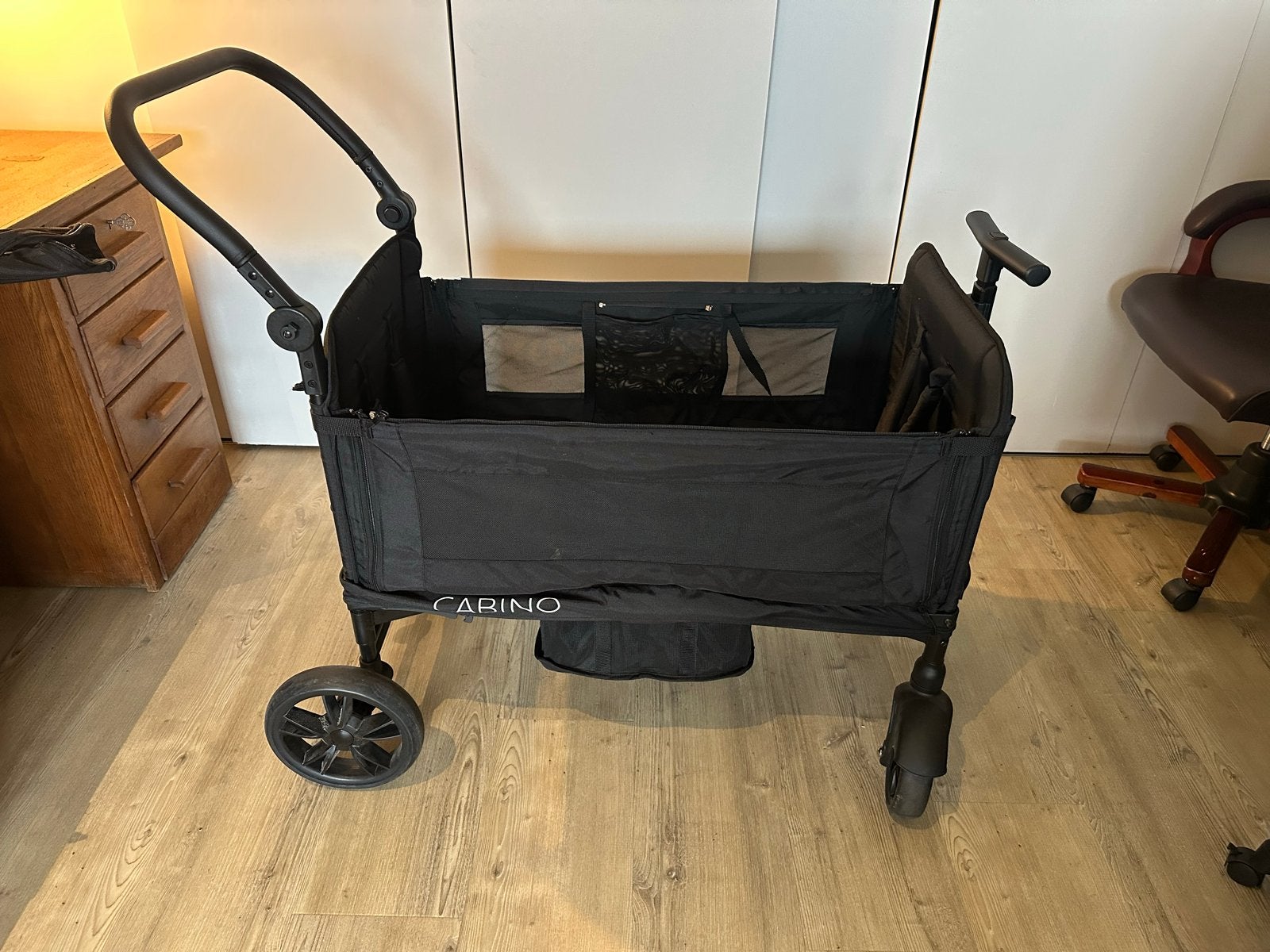 Cabino Waggie Duowagen - Zwart, Duowagen, Zo goed als nieuw, Ophalen, Kinderwagen