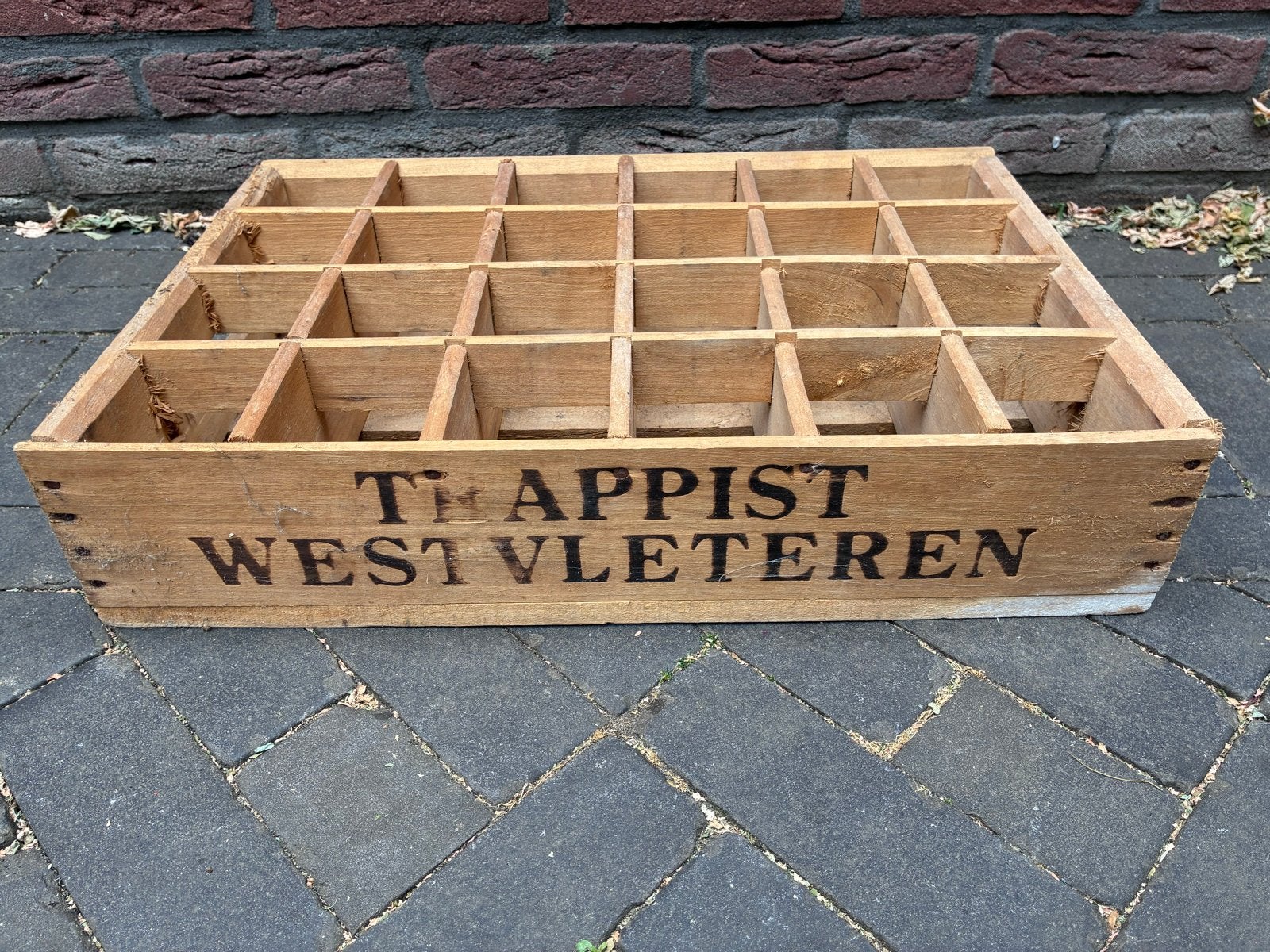 Vintage Westvleteren Trappist Bierkrat - Houten Krat, Ophalen