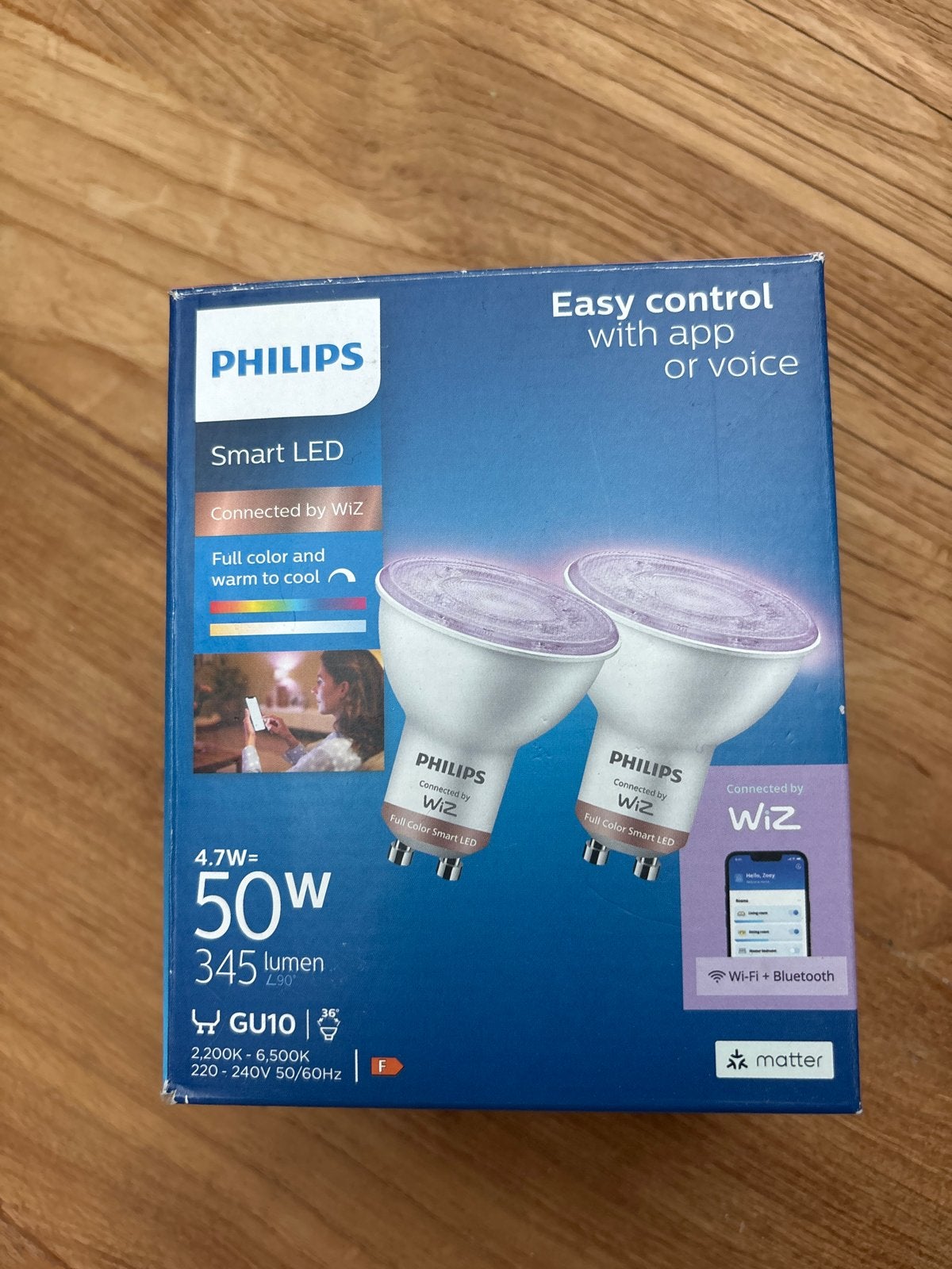 20x Philips Smart LED GU10 lampen (10 doosjes van 2), Nieuw, Ophalen of Verzenden, Dimbaar, Philips