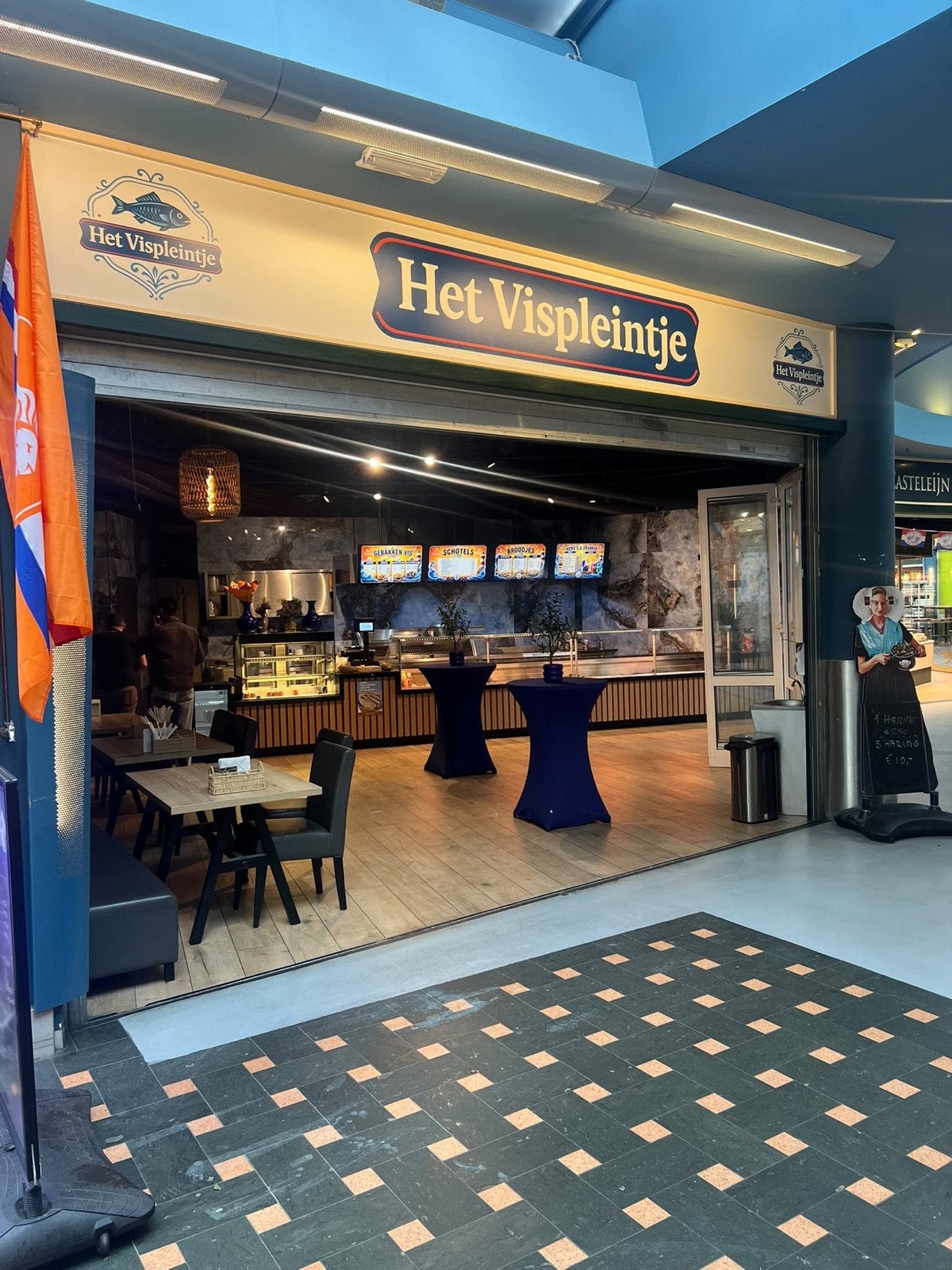 Volledig ingerichte viswinkel/restaurant ter overname, Ophalen of Verzenden, Gebruikt, Fornuis, Frituur en Grillen