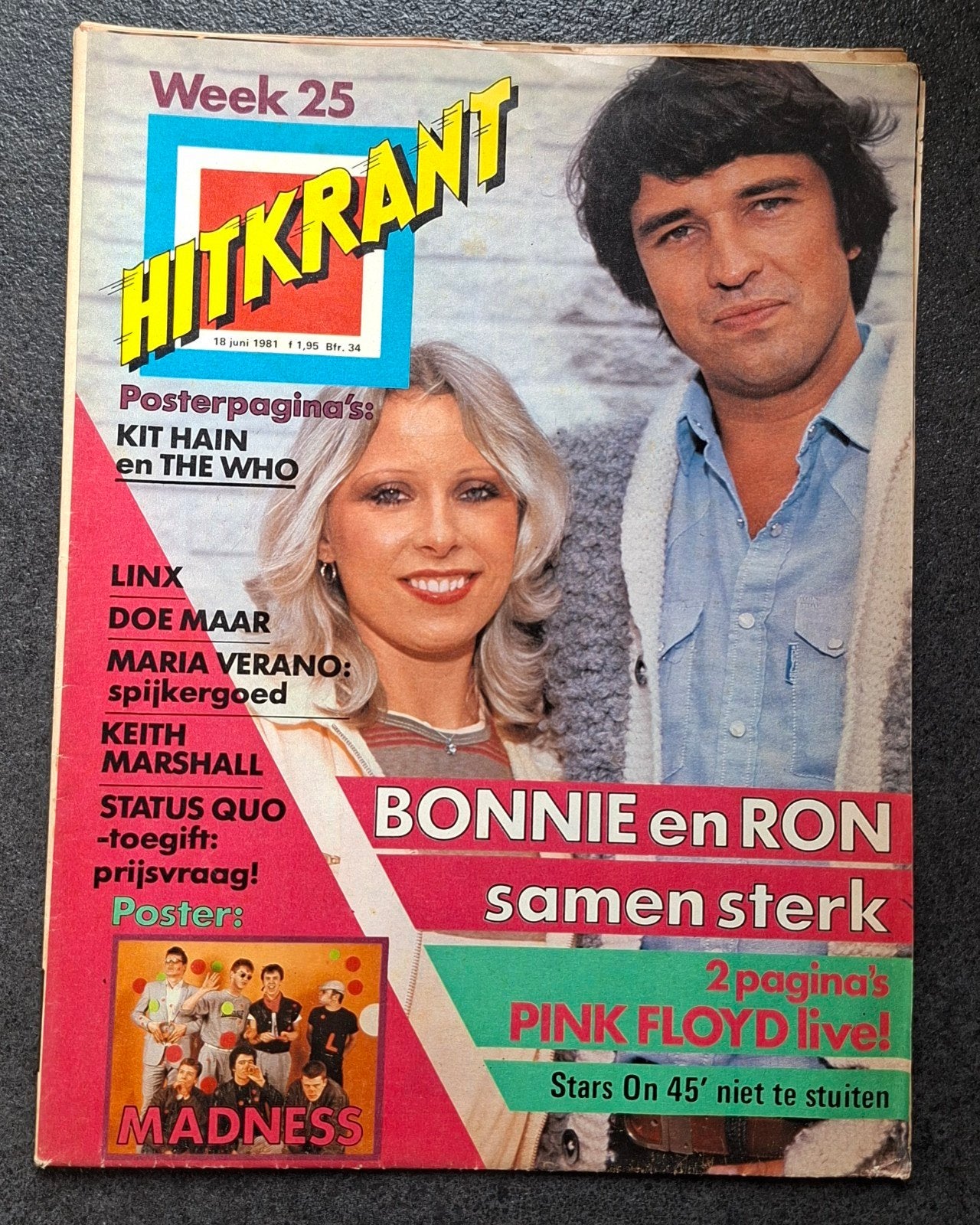 Hitkrant (Weekblad) nr 24 ( 18 Juni 1981) Compleet Vintage, Ophalen of Verzenden, 1980 tot heden, Tijdschrift