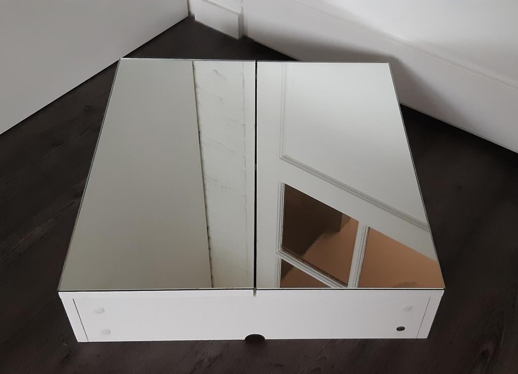 Badkamerkastje met spiegeldeuren 62x60x15 cm, Huis en Inrichting, Badkamer | Badkamermeubels, Spiegelkast, Zo goed als nieuw, Minder dan 25 cm