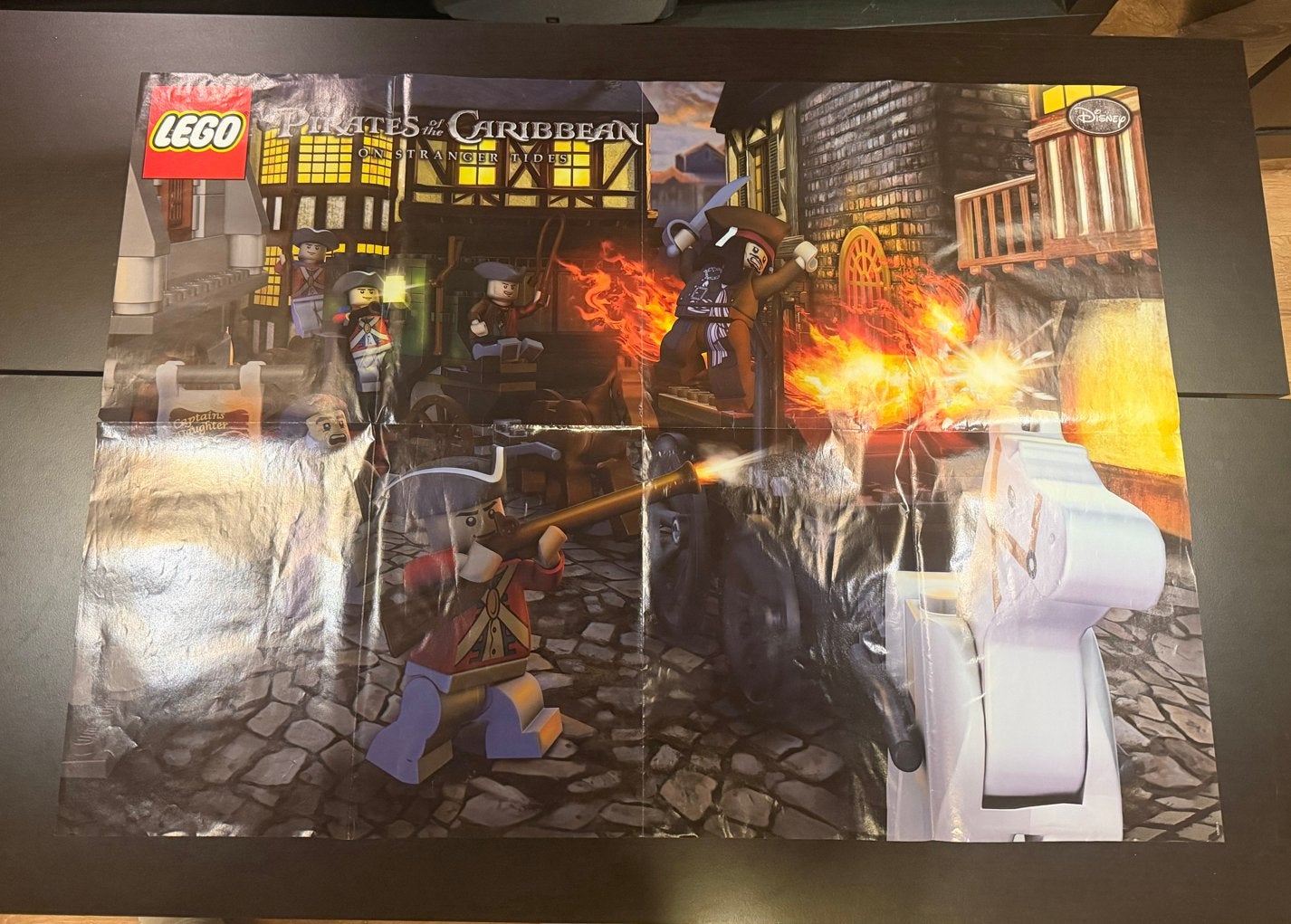 Lego 4193 poster Pirates of the Caribbean - Dubbelzijdig, Ophalen of Verzenden, Gebruikt