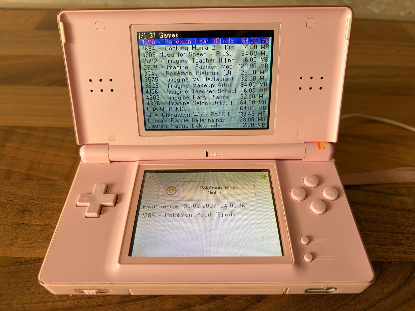 Nintendo DS lite, Spelcomputers en Games, Ophalen, Roze, DS Lite, Gebruikt