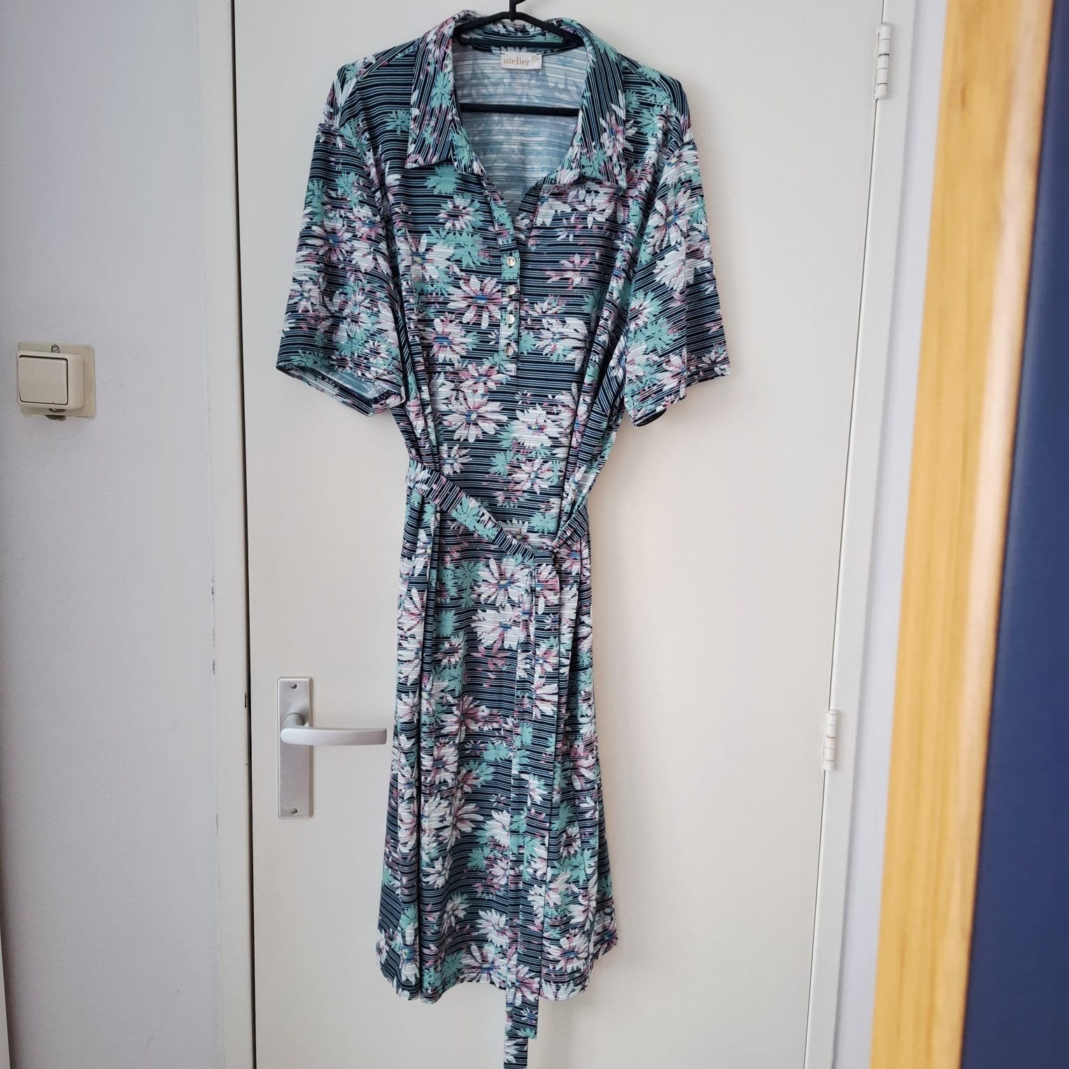 Atelier, gebloemde jurk - maat 50, Kleding | Dames, Atelier, Meerkleurig, Maat 46/48 (XL) of groter, Ophalen of Verzenden