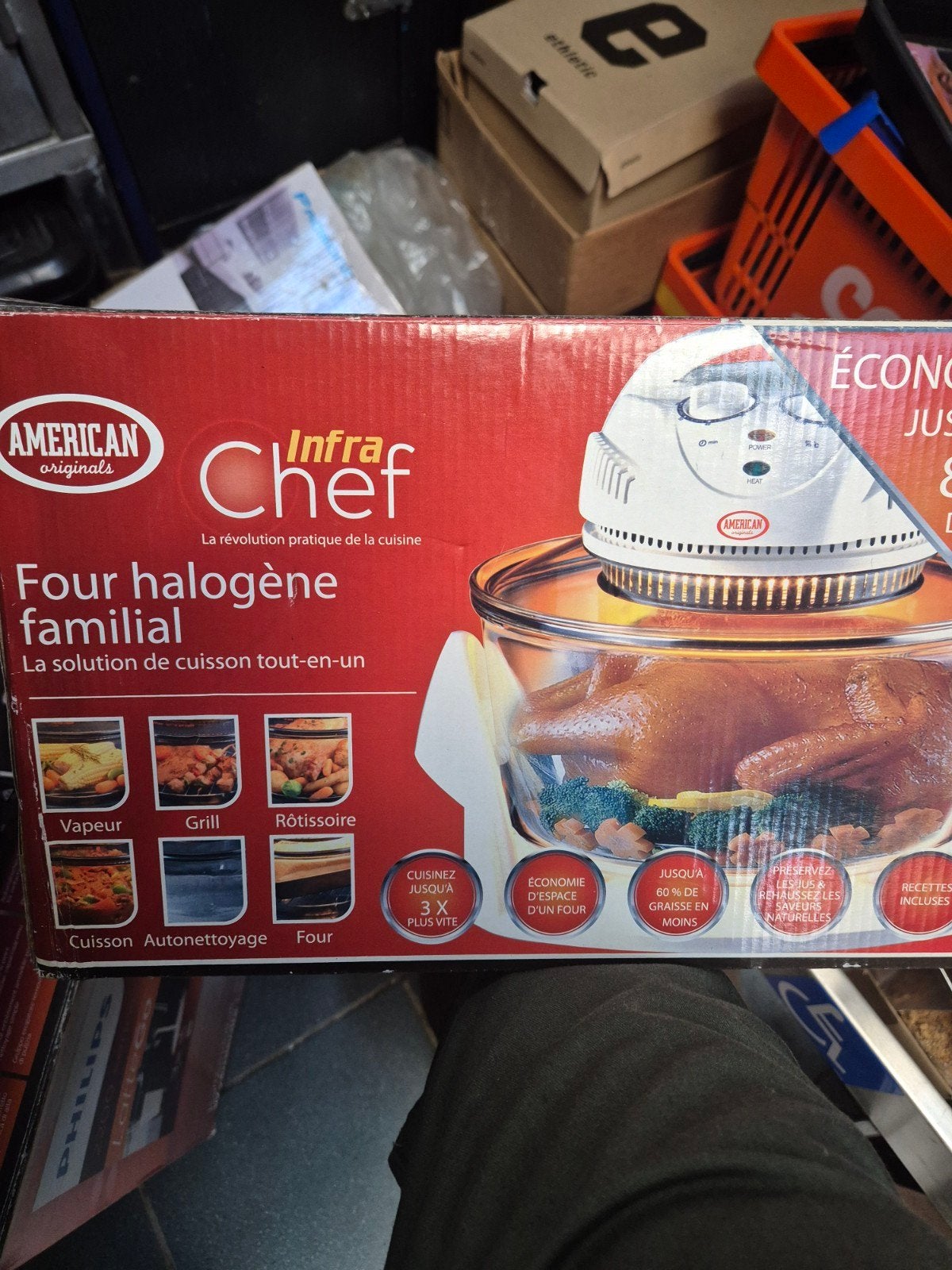 american hetelucht oven 1 keer gebruikt, Witgoed en Apparatuur, Ovens, Ophalen, Zo goed als nieuw, Minder dan 45 cm