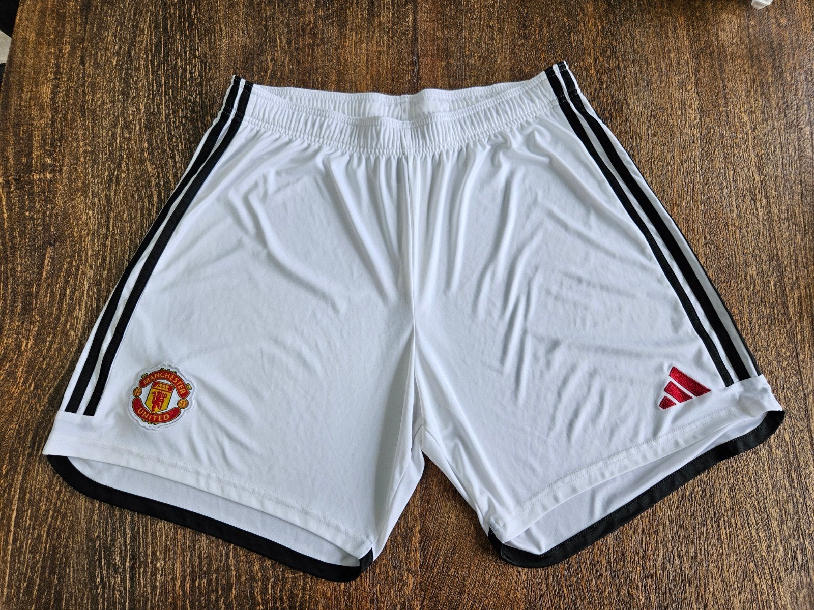 Manchester United thuis short/ korte broek, Adidas, wit, XL, Maat XL, Ophalen of Verzenden, Zo goed als nieuw, Broek