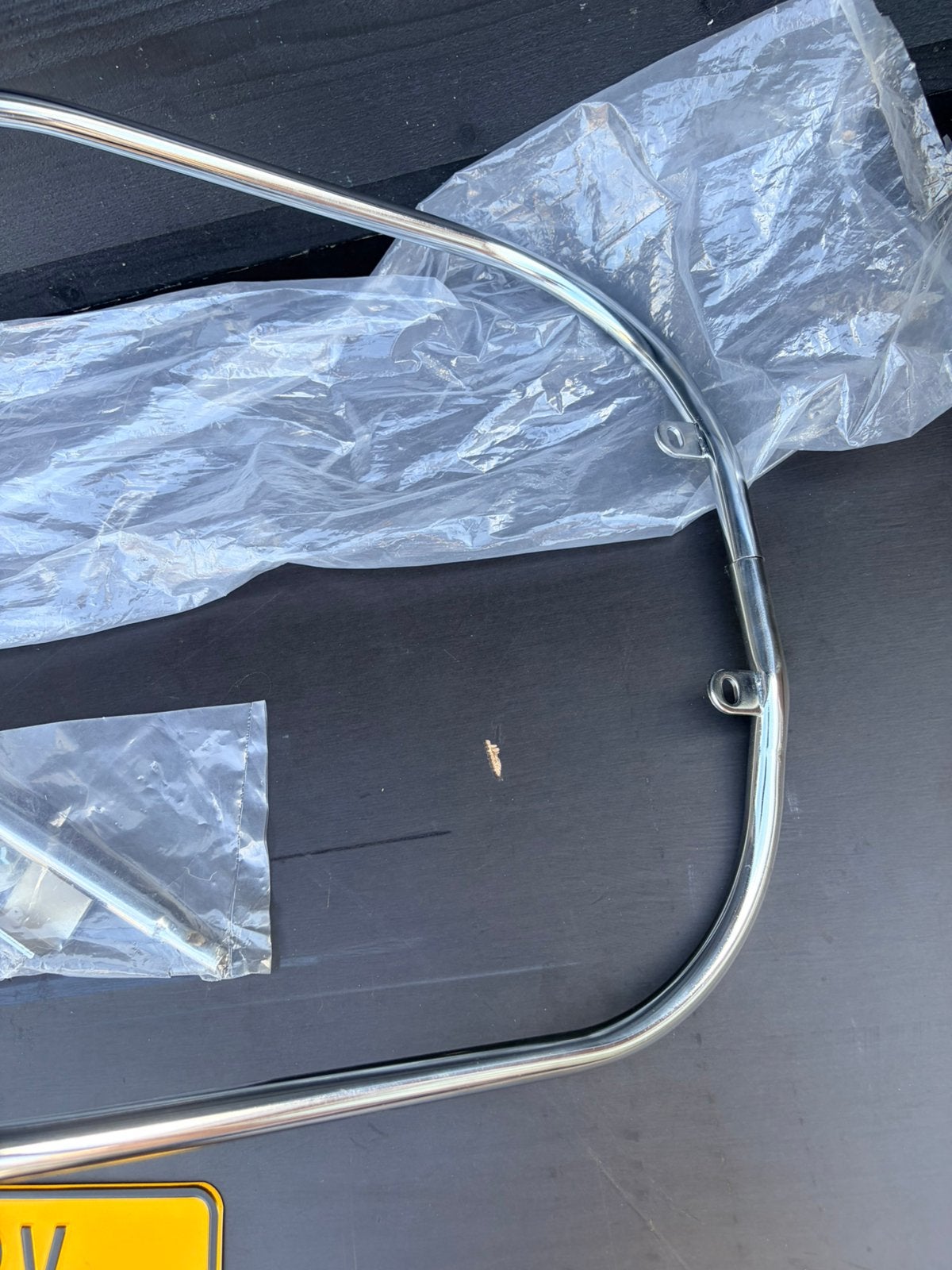 Valbeugels voorzijde Vespa Lx chroom NIEUW, Fietsen en Brommers, Ophalen of Verzenden, Zo goed als nieuw, Piaggio
