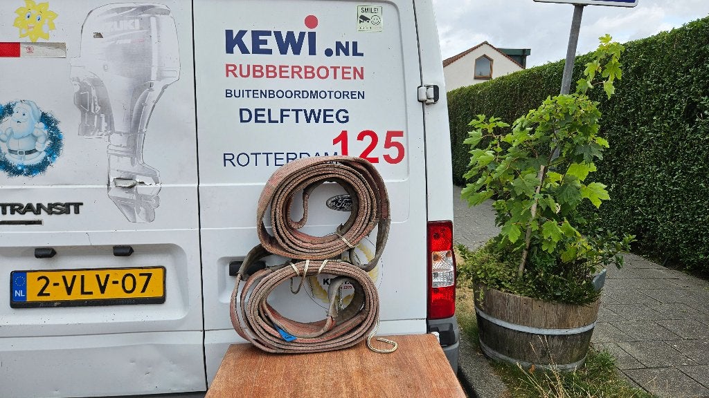 gebruikte takelbanden 5 ton, 5 mtr lang, Ophalen, Gebruikt, Handmatig