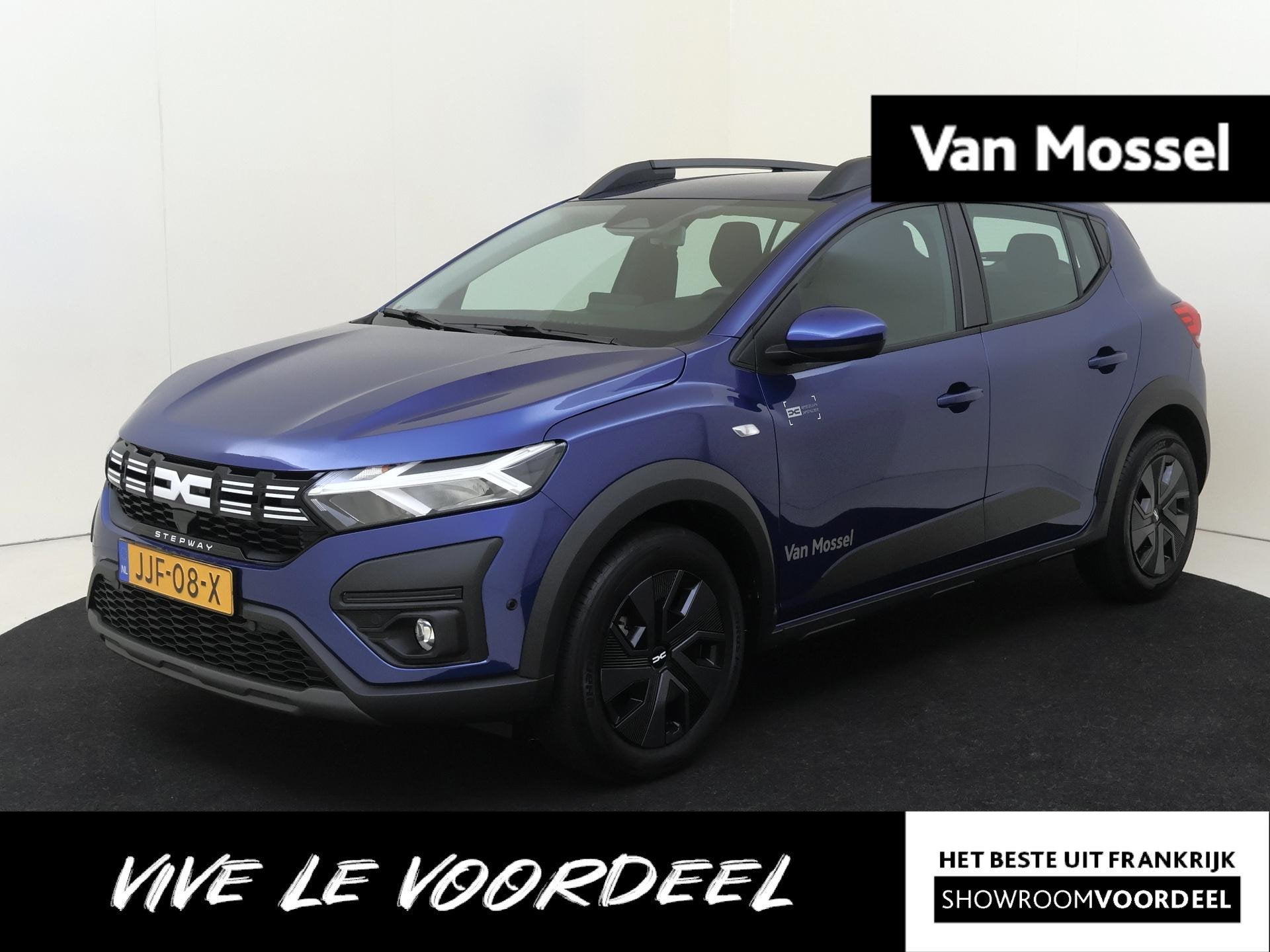 Dacia Sandero Stepway 1.1 TCe 110 PK Expression | Cruise Con, Auto's, Voorwielaandrijving, Stof, Blauw, Origineel Nederlands