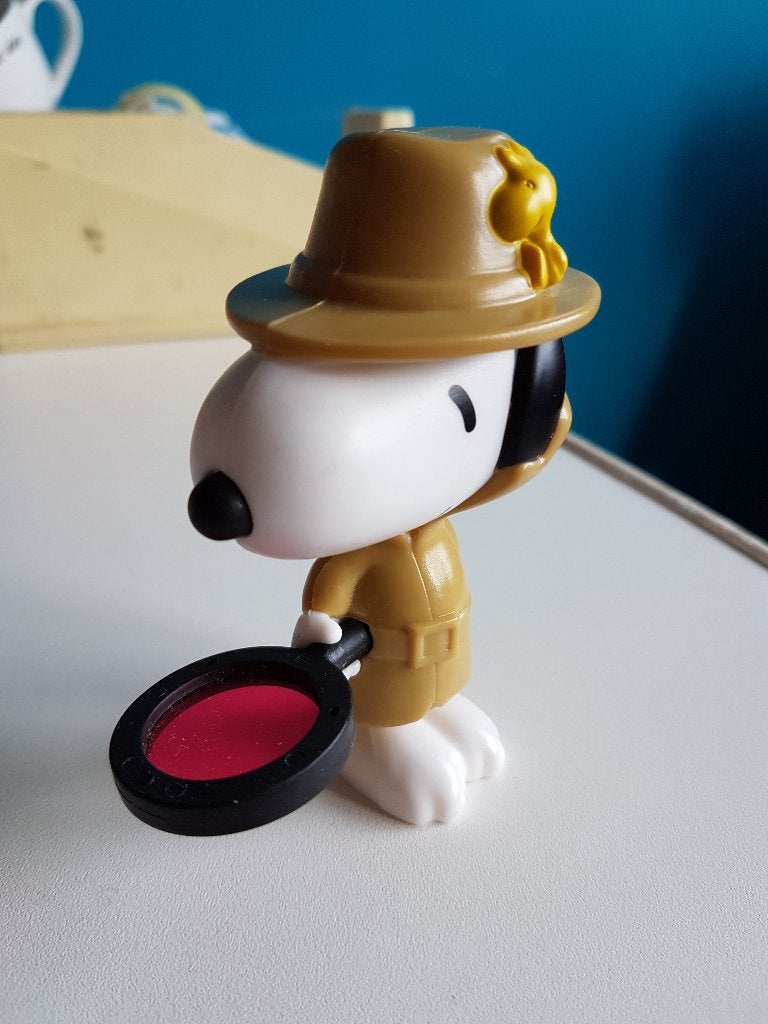 Geheim Agent Snoopy, McDonalds happy meal, ontbreekt iets, Verzamelen, Stripfiguren, Ophalen of Verzenden, Snoopy, Gebruikt, Beeldje of Figuurtje