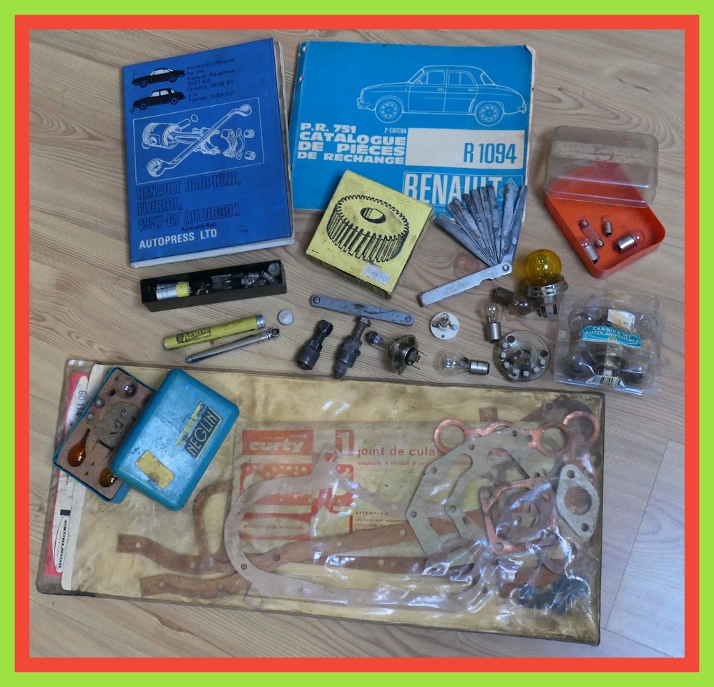 oldtimer Renault Dauphine pakket ALLES IN EEN KOOP !!, Ophalen of Verzenden, Gebruikt, Overige typen, Overige merken