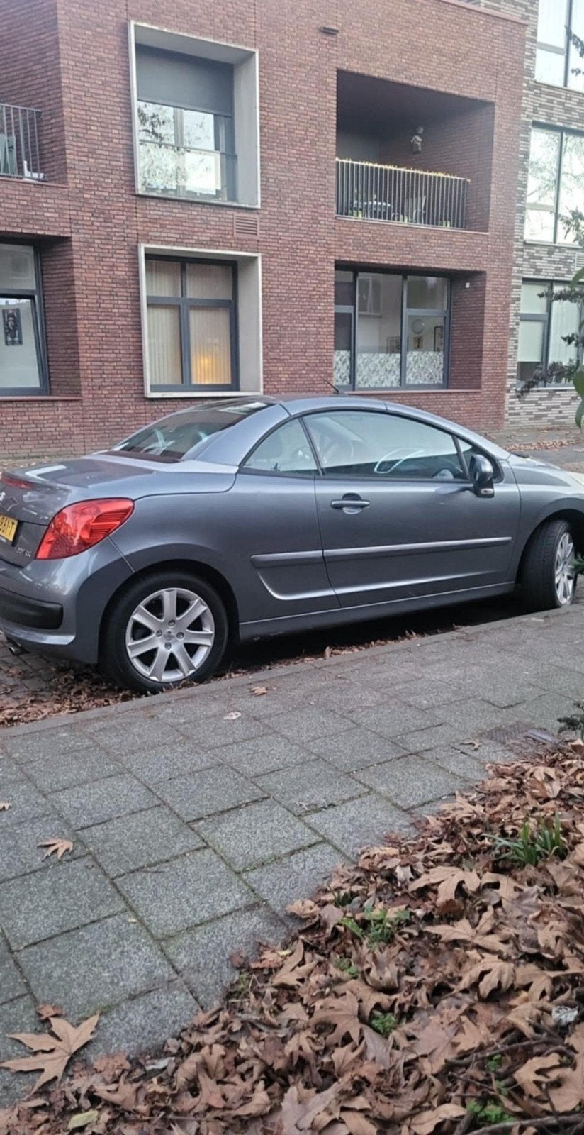 peugeot 207cc VTi  2009 grijs, Ophalen, Gebruikt, Peugeot