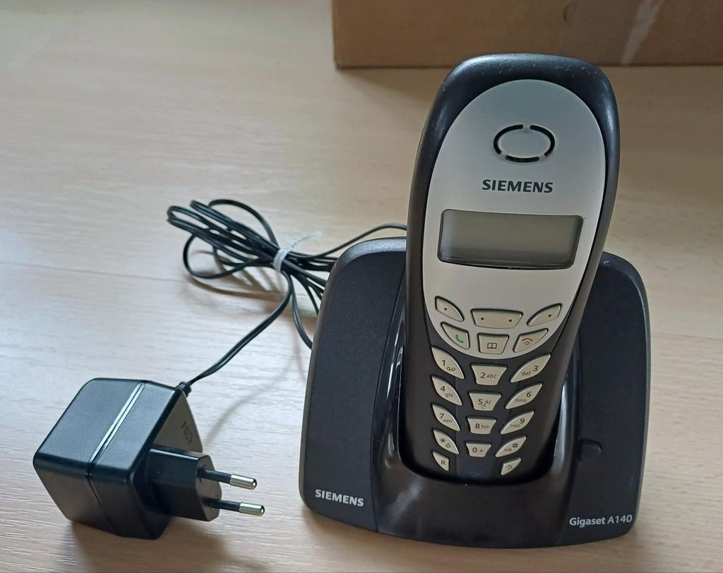 Siemens Gigaset A140 handset + lader toestel telefoon, Ophalen of Verzenden, Gebruikt, 1 handset