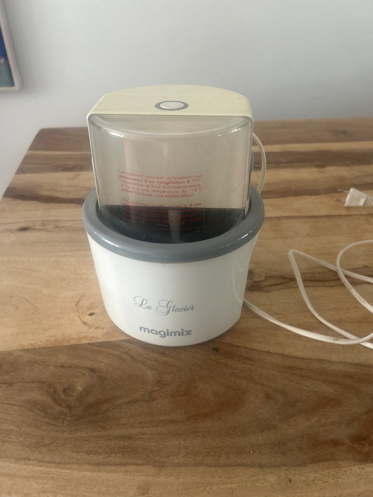 Magimix Le Glacier IJsmachine - Maak zelf heerlijk ijs!, Ophalen of Verzenden, Gebruikt, Koelelement